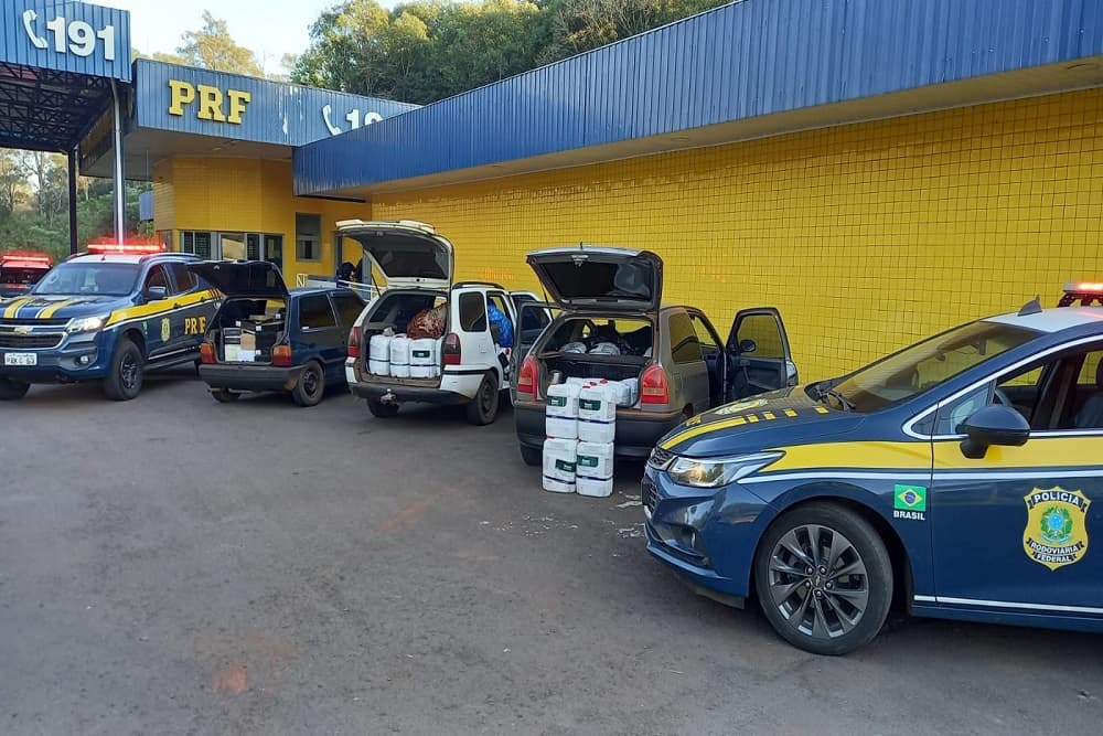 PRF realiza duas apreensões de agrotóxicos e uma de bebida estrangeira na região noroeste