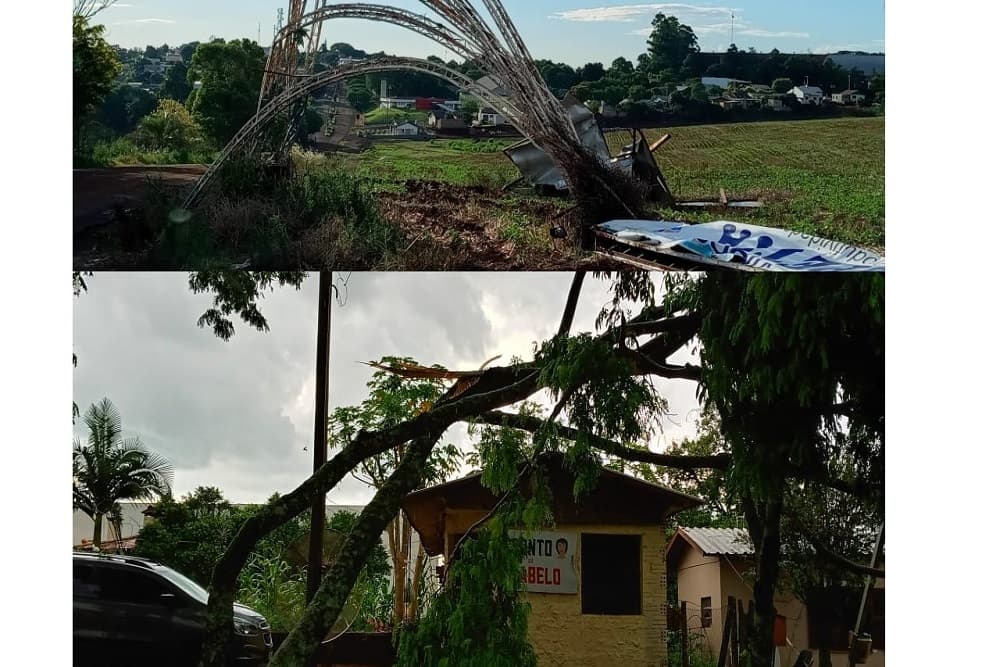 Temporal atinge Chiapetta - Pontos do interior registraram 50 milímetros de chuva