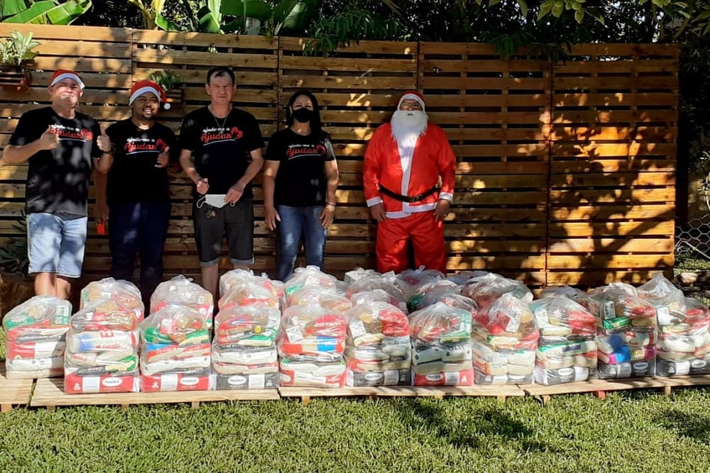 Grupo de amigos arrecadou e doou 50 cestas básicas em Santo Augusto
