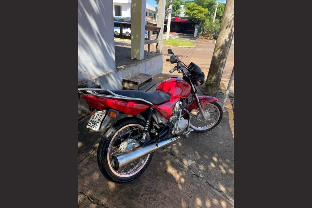 Motocicleta é furtada durante a madrugada em Santo Augusto