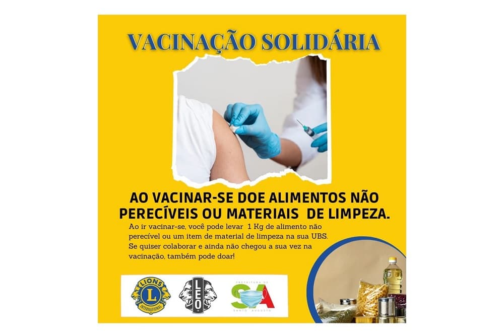 Vacinação Solidária em Santo Augusto