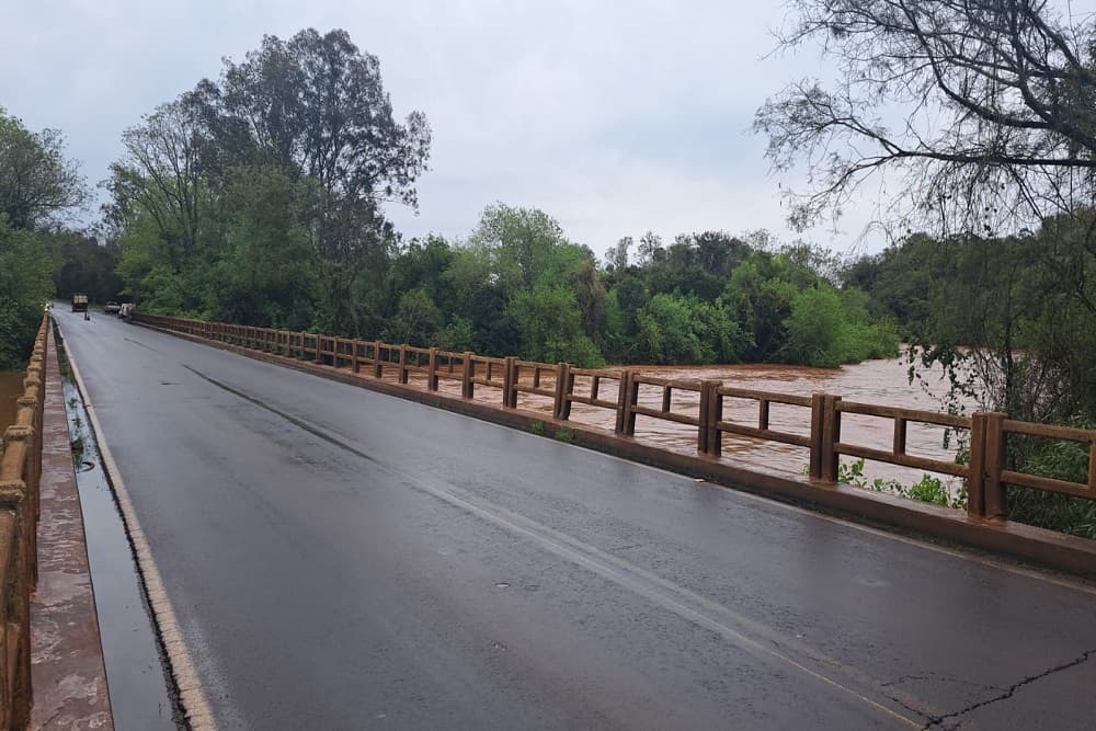 Ponte da ERS 569 em Barra Funda está interditada