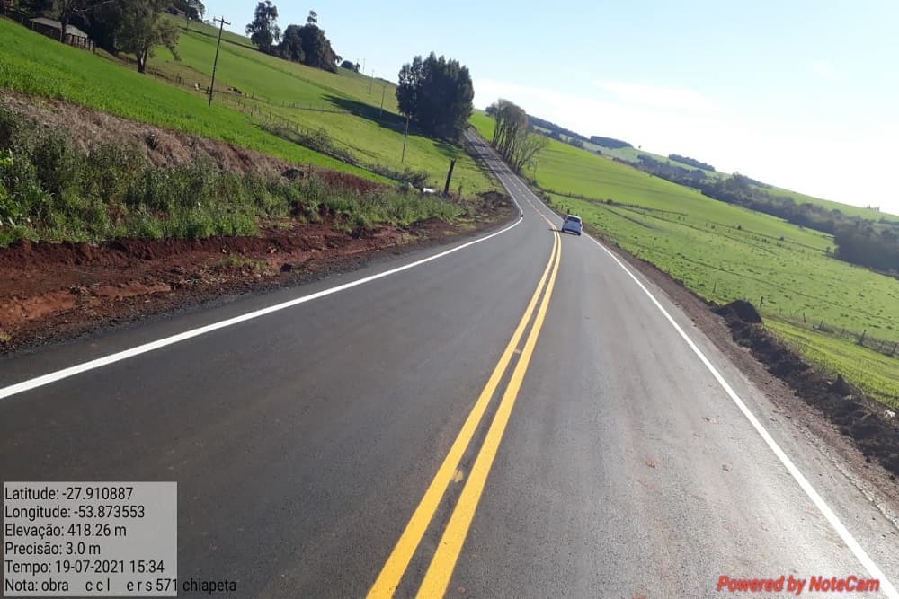 Obras avançam e mudam o cenário da ERS-571 em Chiapetta