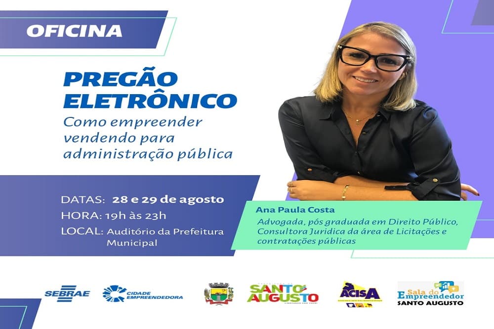 Poder Público convida para Oficina de Pregão Eletrônico