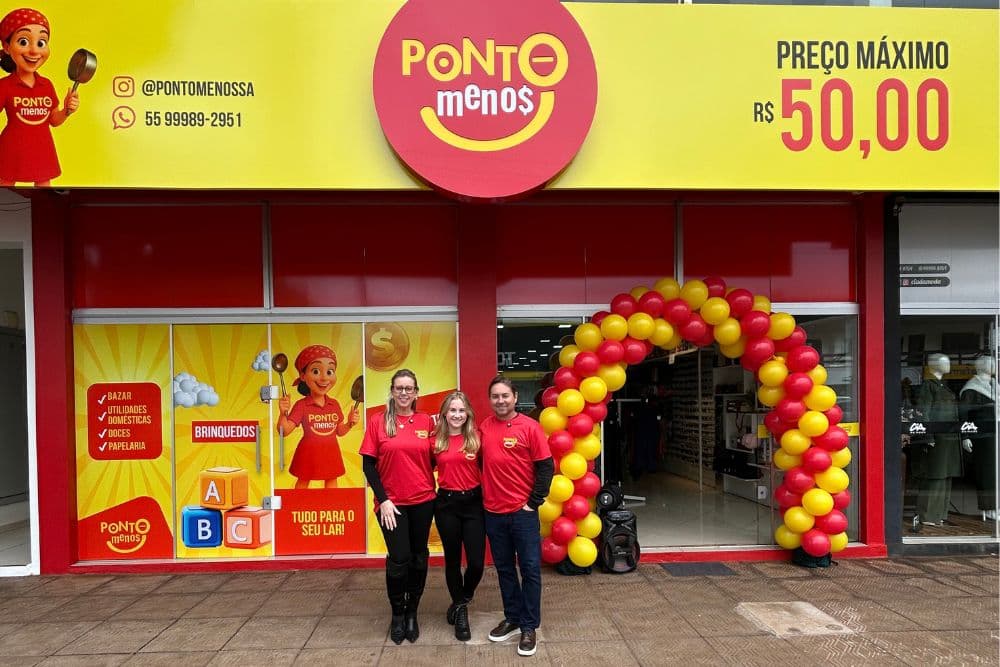 Inaugura em Santo Augusto a loja Ponto Menos, com tudo por até R$ 50
