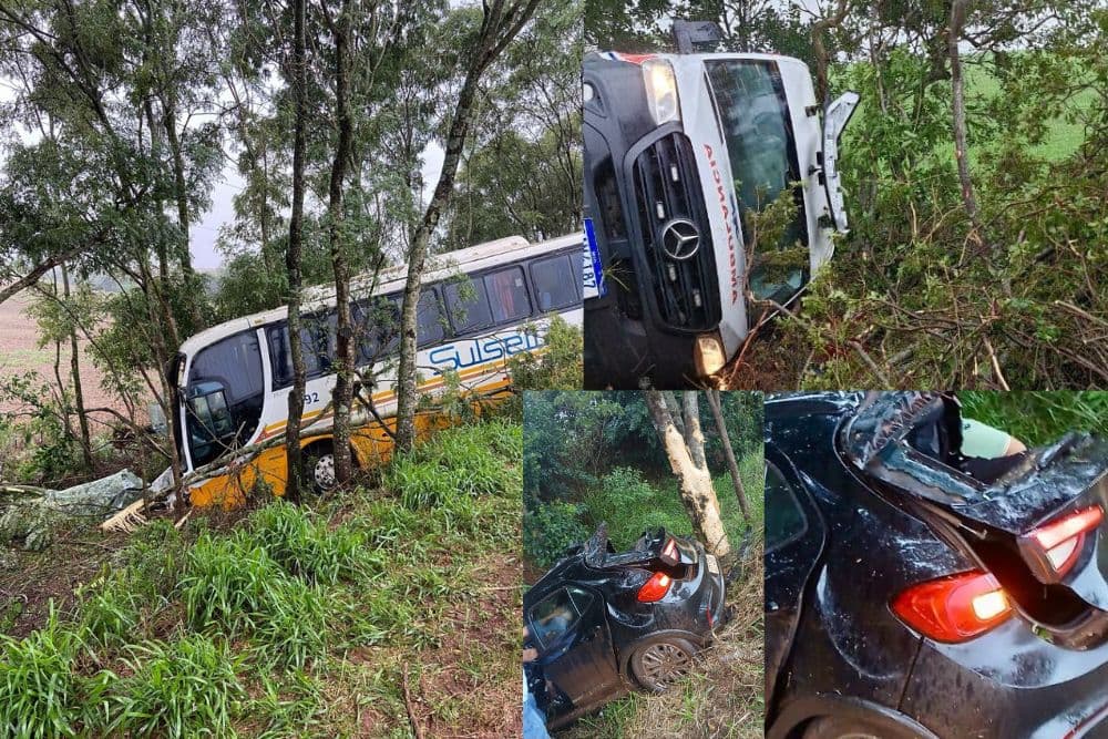 Três acidentes de trânsito são registrados na ERS-155 em Santo Augusto na tarde deste sábado