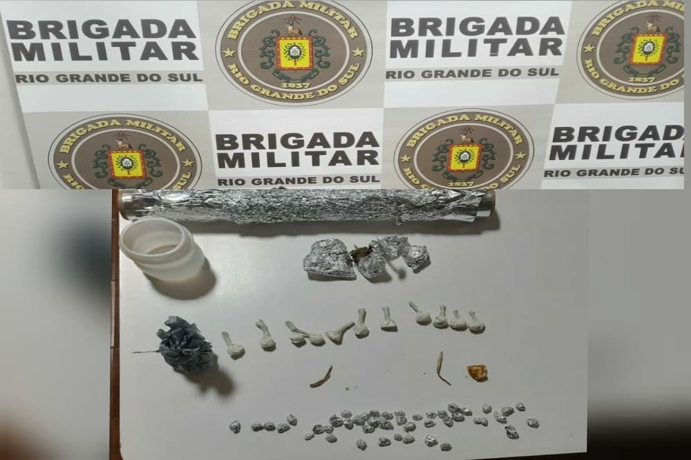 Brigada Militar realiza prisão por tráfico de drogas em Coronel Bicaco
