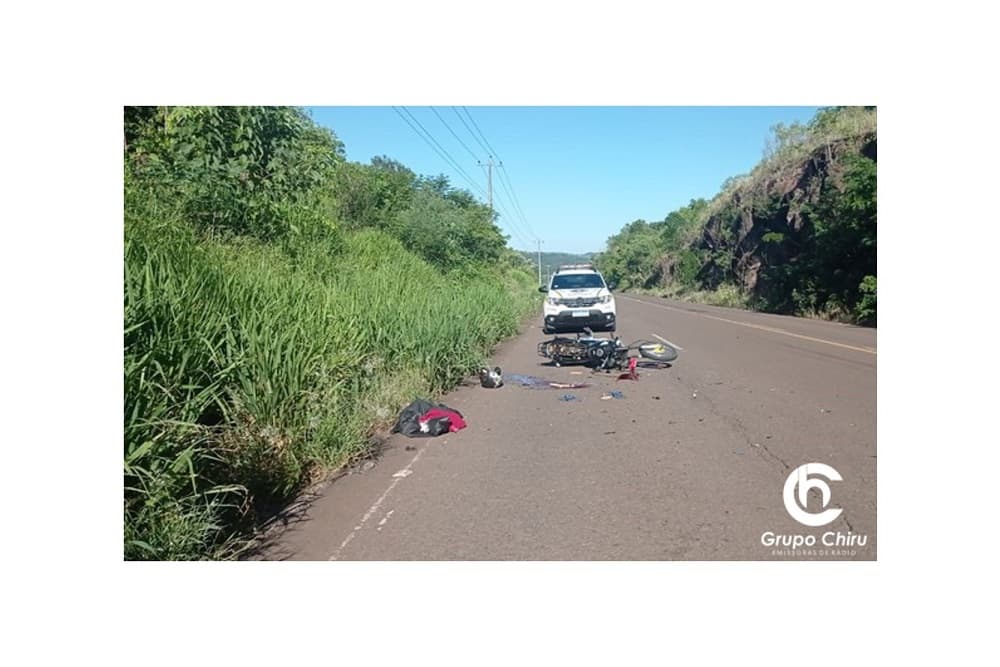 Adolescente que conduzia motocicleta morre em acidente na RST-472
