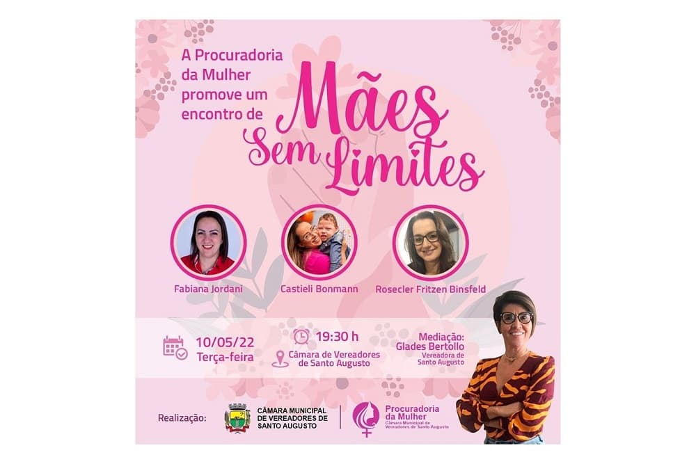 Mães sem limites| Roda de Conversa será realizada na Câmara de Vereadores