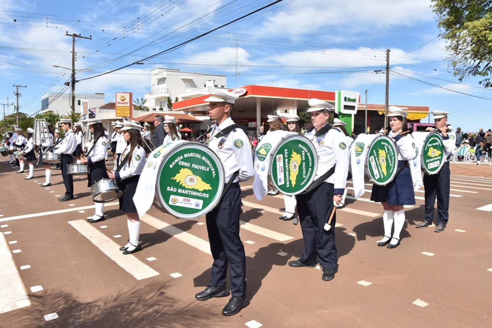 Encontro de Bandas e tarde Cultural acontecem em São Martinho neste dia 20 de setembro