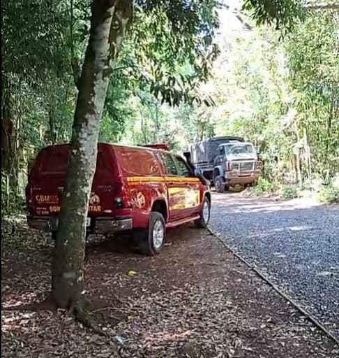 Corpo de Bombeiros realiza buscas por jovem que desapareceu em cachoeira na Usina Velha, em Ijuí