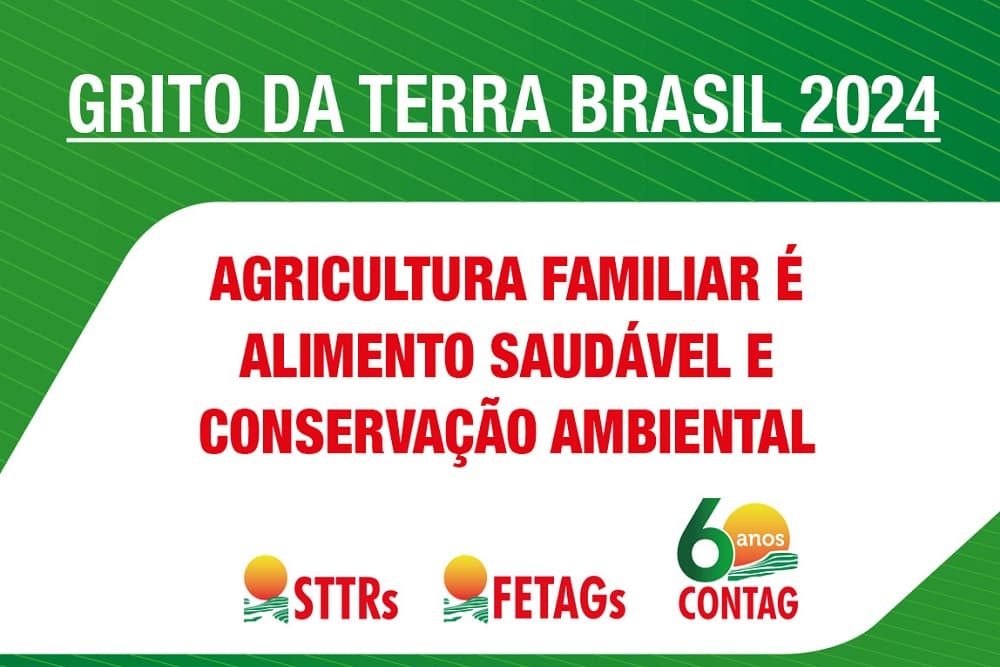Trabalhadores rurais da região participam do 24º Grito da Terra Brasil em Brasília