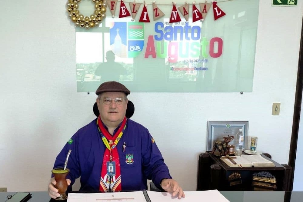 Vice-prefeito Dilmar Mattioni assume como prefeito interino de Santo Augusto