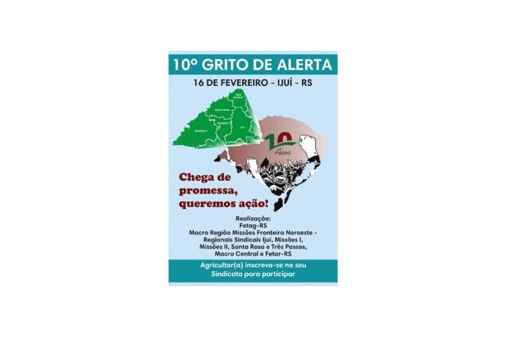 Fetag-RS antecipa o Grito de Alerta