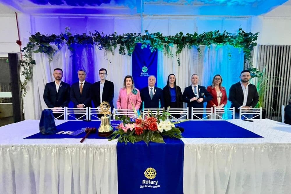Evento marca fundação do Rotary Club em Santo Augusto