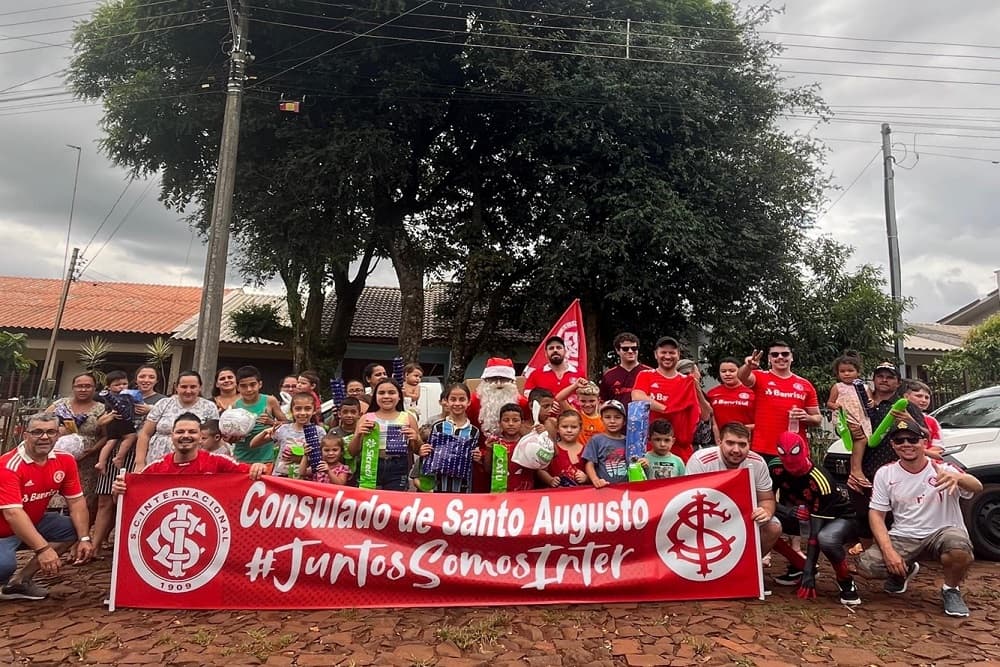 Cônsul do Inter organiza 3º Natal Colorado em Santo Augusto
