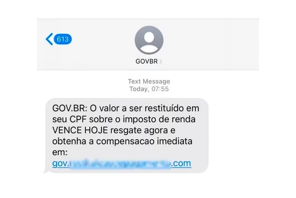 Golpistas enviam mensagens falsas sobre restituição do Imposto de Renda