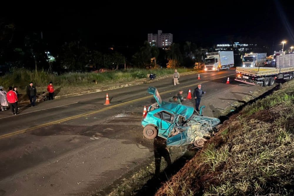Jovem morre após acidente na BR-386, em Frederico Westphalen