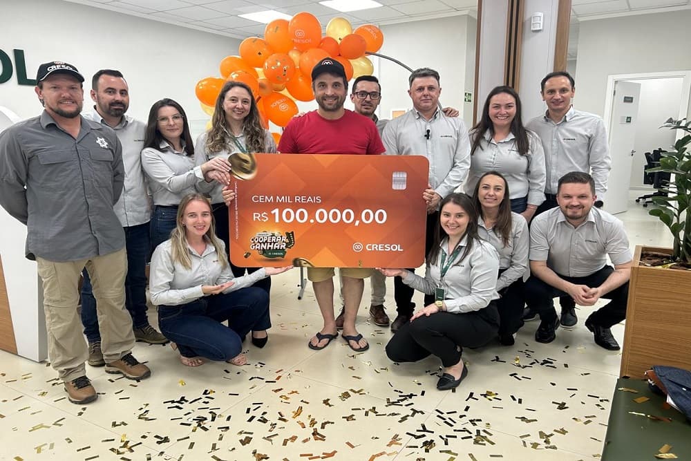 Associado da Cresol Santo Augusto é contemplado com 100 mil reais na Campanha Cooperar é Ganhar