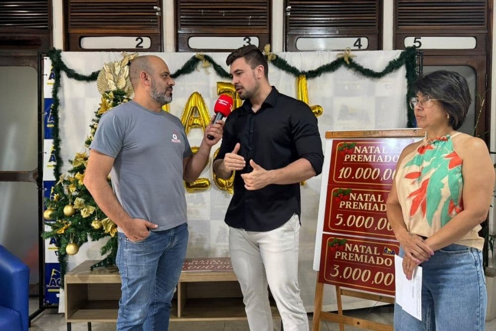 Sorteio da campanha Natal Premiado da ACISA 2025 será dia 26 de dezembro com R$ 40 mil em prêmios