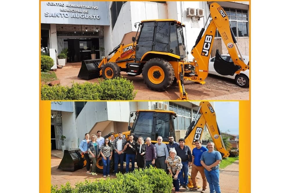 Nova retroescavadeira é entregue para Santo Augusto