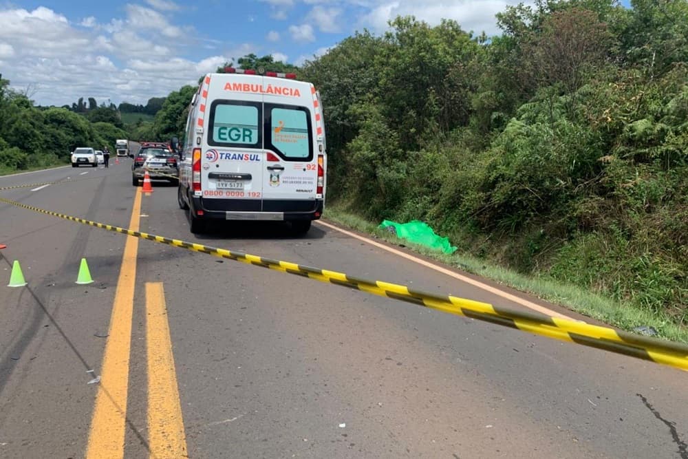 Acidente deixa dois mortos na RS-135, entre Passo Fundo e Coxilha