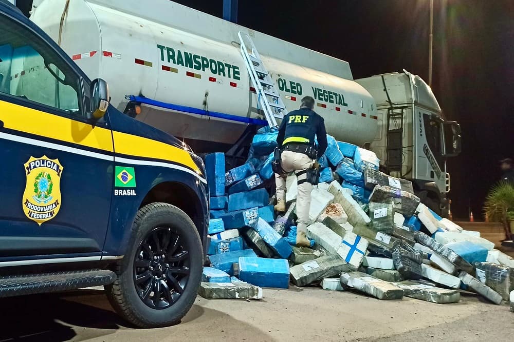 Aumento de apreensões de drogas marcam os números da PRF no RS em 2024