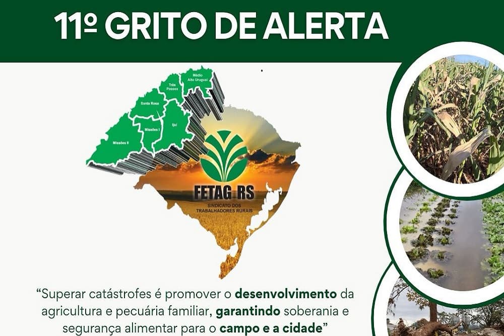 Presidente da Fetag pede que sociedade participe do Grito de Alerta, nesta quarta-feira, em São Luiz Gonzaga