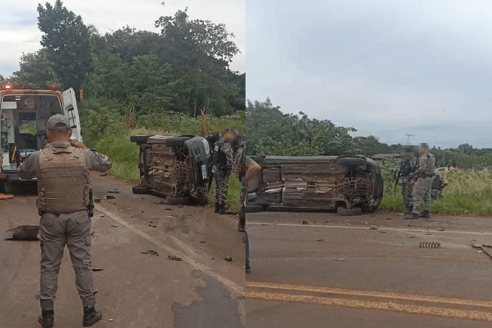Suspeitos em fuga causaram grave acidente na BR-468, em Três Passos