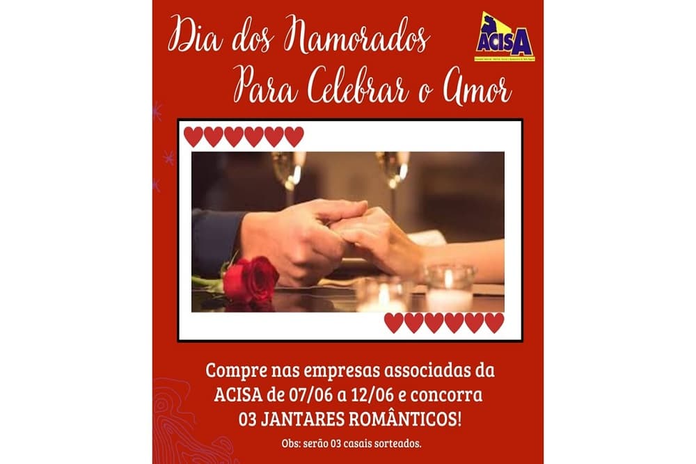 Dia dos Namorados: Compre no comércio de Santo Augusto e concorra prêmios