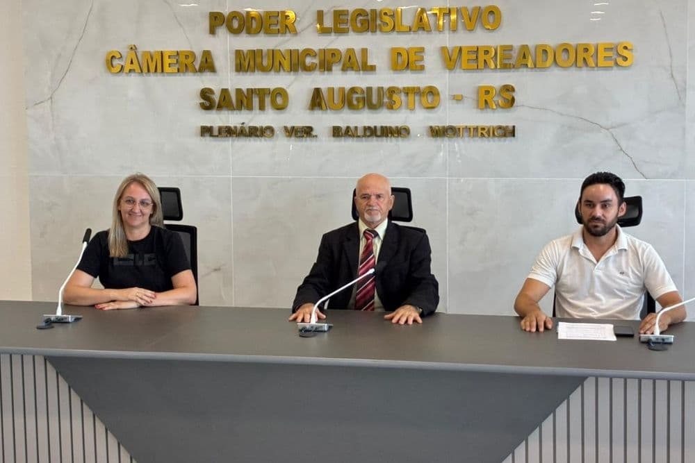 Câmara de Vereadores de Santo Augusto define Mesa Diretora e comissões permanentes
