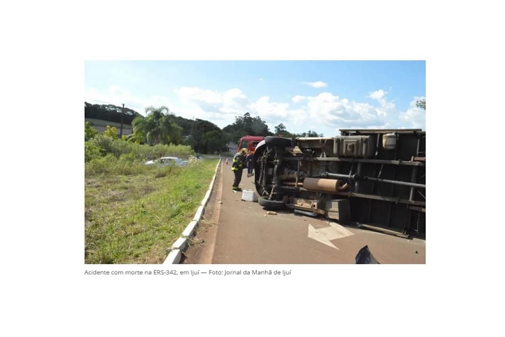 Morre segundo motorista envolvido em acidente entre caminhão e carros na ERS-342, em Ijuí