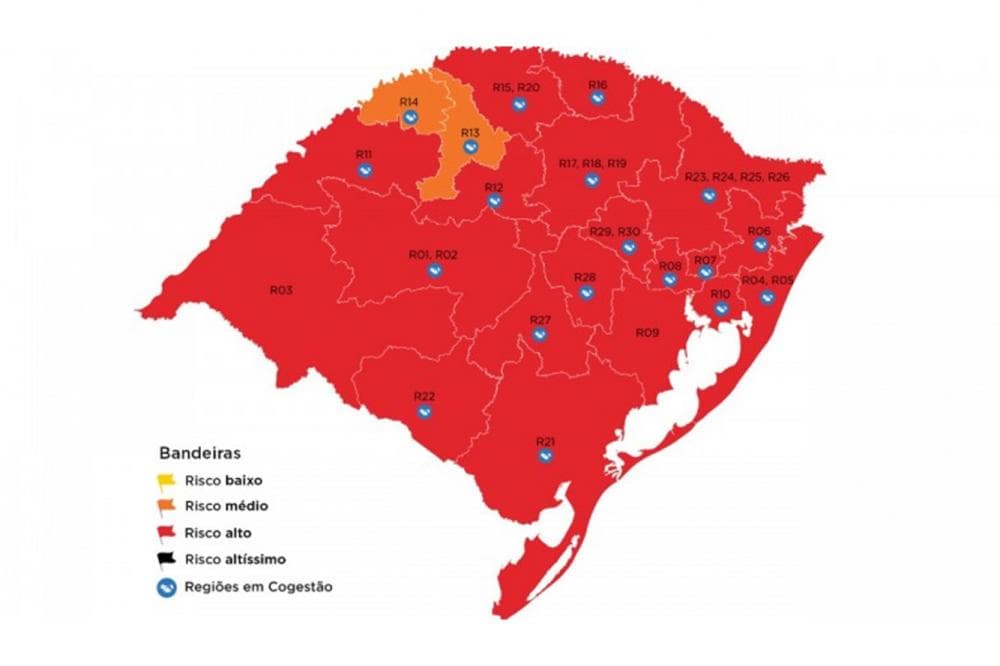 Santo Augusto está em bandeira laranja