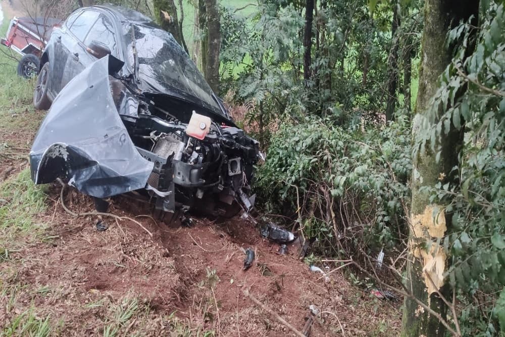 Acidente é registrado na E-RS 155 em Santo Augusto