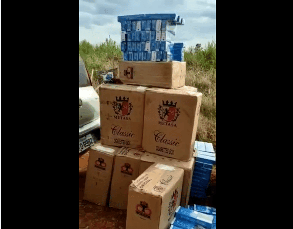 Brigada Militar apreende carga de cigarros contrabandeados em São Martinho