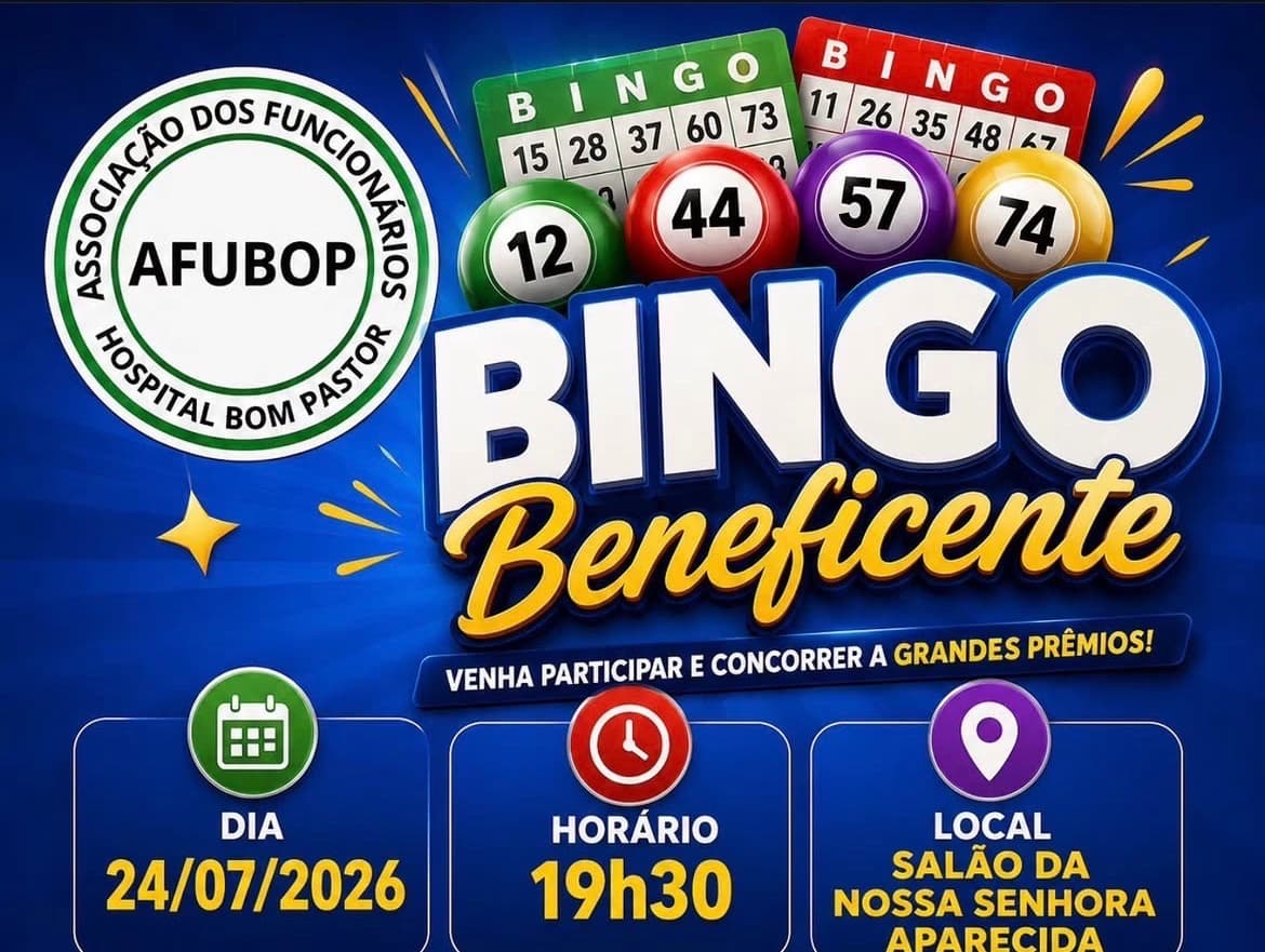 AFUBOP promove bingo beneficente nesta sexta-feira em Santo Augusto
