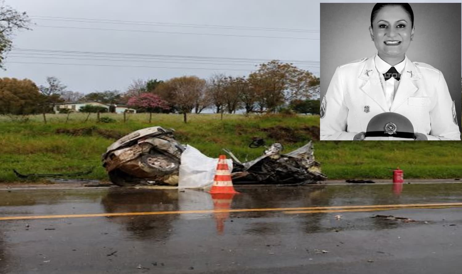 Sargento da Brigada Militar morre em grave acidente na BR-285