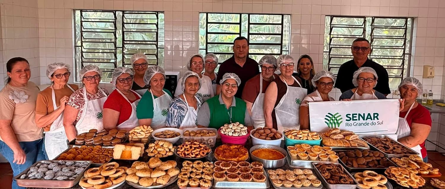 Curso de Bolachas e Salgados promove qualificação e novas oportunidades em Sede Nova