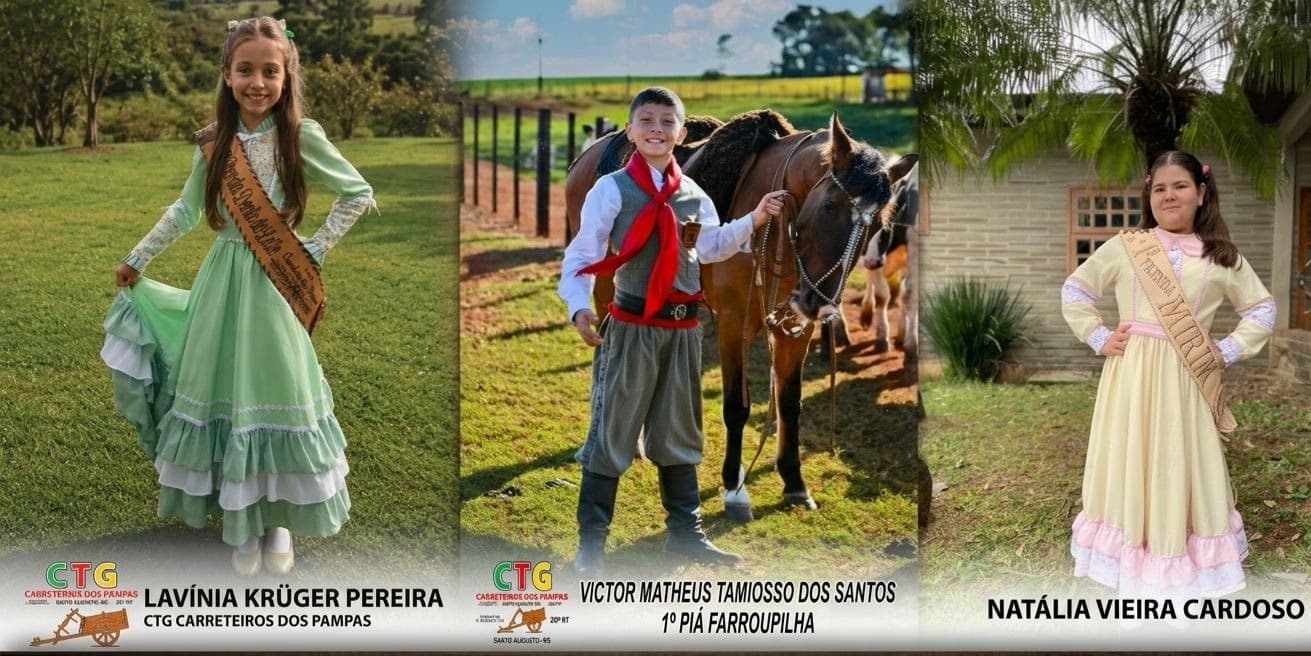 Santo Augusto será representado na 56ª Ciranda Cultural de Prendas e 38º Entrevero Cultural de Peões em Independência