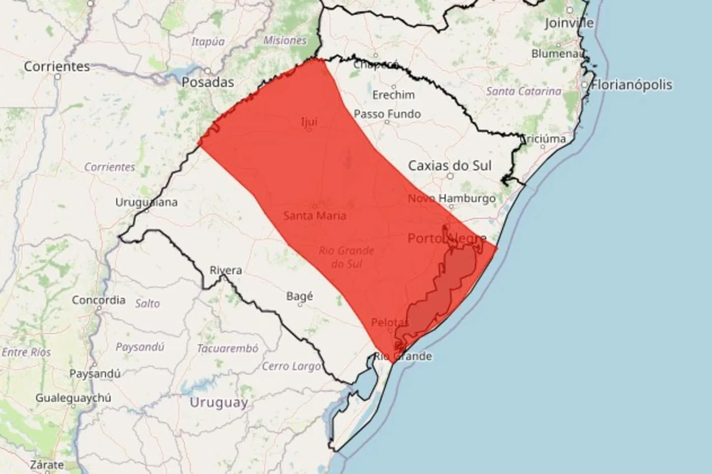 Alerta Vermelho: Chuva Forte Ameaça o RS