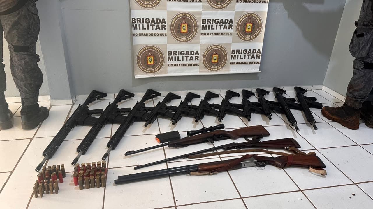 Arsenal de guerra apreendido: prejuízo milionário enfraquece facção "Os Manos" no interior gaúcho