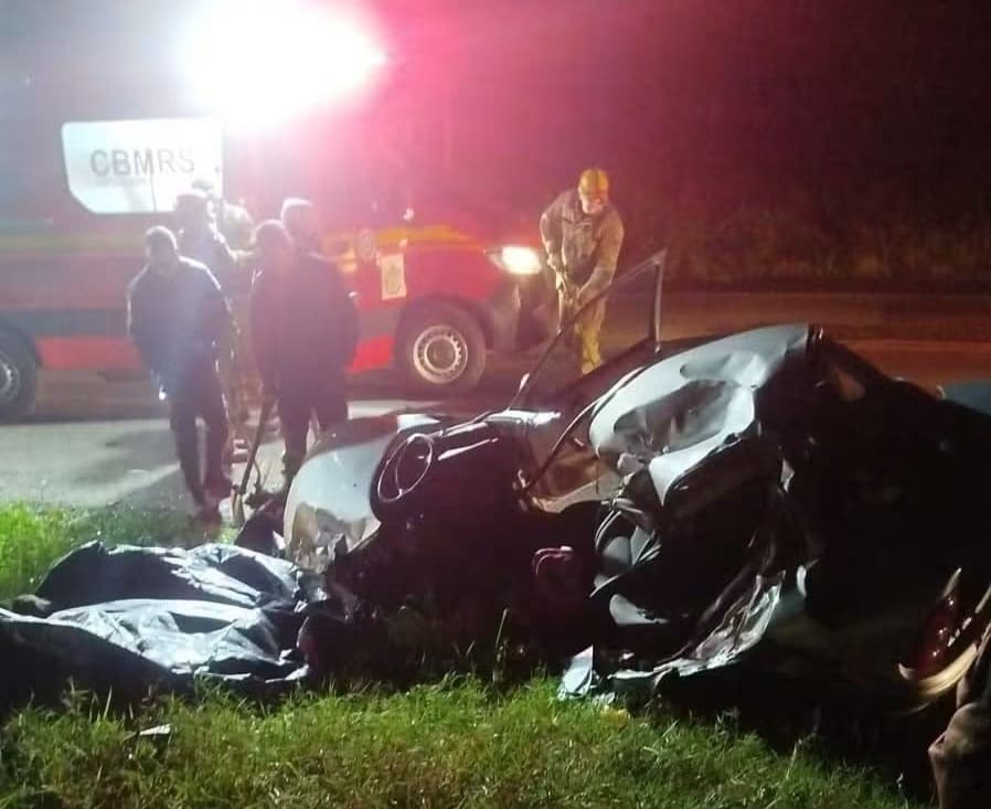Pai e filha morrem em acidente na BR 386 em São Pedro das Missões