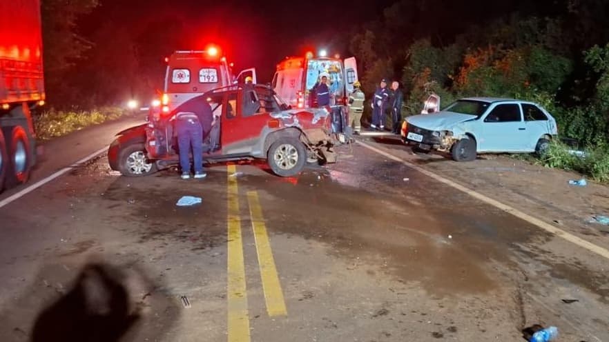 Acidente envolvendo três veículos deixa quatro feridos na RS-155, em Ijuí