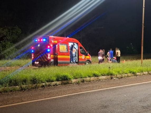 Condutor de moto sofre ferimentos em acidente na ERS-155 em Ijuí